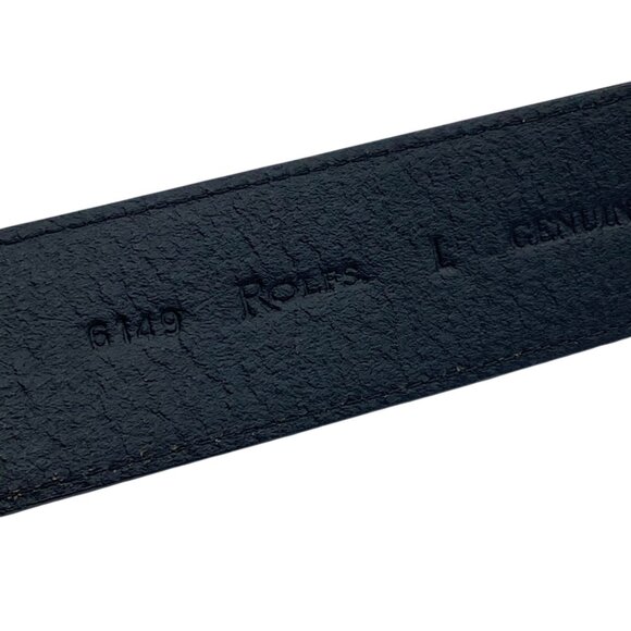 Rolfs Genuine Leather Western Studded Belt Large Black 32-36” Waist NEW NWT - Picture 6 of 9